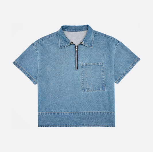 FTCX Heritage Denim Quarter-Zip Shirt